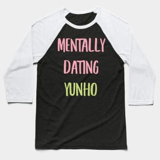 Mentally dating ATEEZ Yunho Baseball T-Shirt